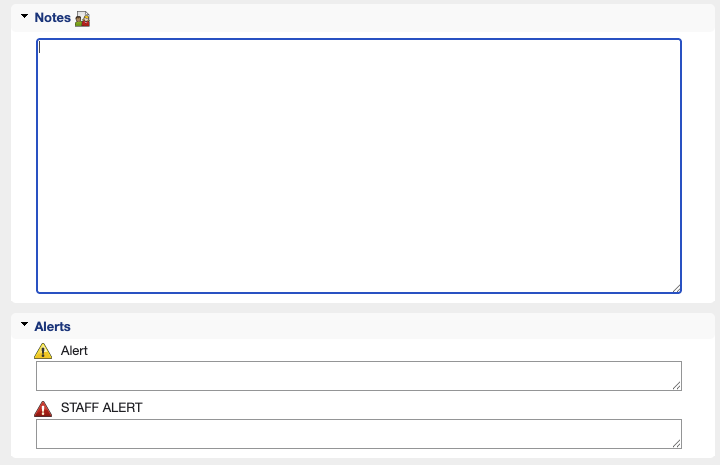Client notes section showing Stripe purchase history